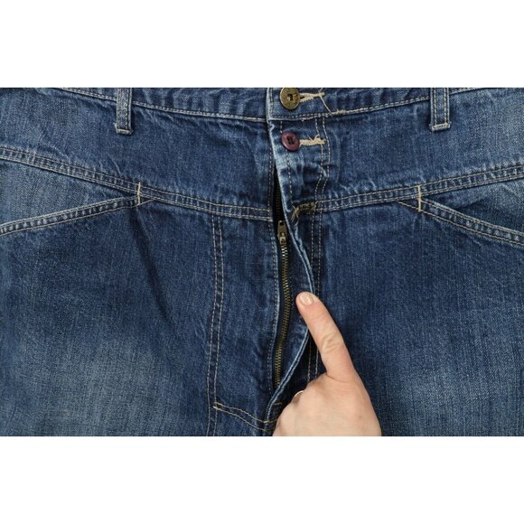 Vintage 90s Marithe Francois Girbaud Mens 40x32 Baggy Fit Wide Leg Denim Jeans - Picture 6 of 15